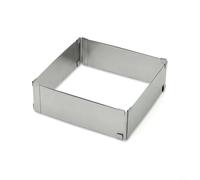 Stainless Steel Square Mousse For Ring for For Ring Cake Preparation, Suitable for Home and Small Batch Baking Use (6-11in)