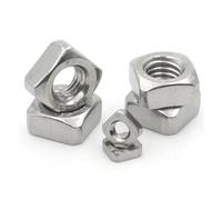 Stainless Steel Square Nut, 304 Stainless Steel Square Nuts Multiple Sizes 10 Pcs WJ3006A(M5 (10PCS))