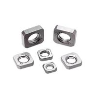 Stainless Steel Square Nuts, Stainless Steel Square Nuts for Metalworking M3 M4 M5 M6 M8 M10 10pcs 20pcs 50pcs 100pcs(10PCS,M5)