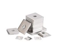 Stainless Steel Square Plate Washers， Square Flat Washers 304 Stainless Steel M3 M4 M5 M6 M8 M10 M12 M14 M16(M6x30x2.0(2pcs))
