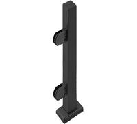 Stainless Steel Square Railing Post, Glass Balustrade Guardrail with Clamp, Deck Stair Railing Kit for Balcony, Porch, Stairs