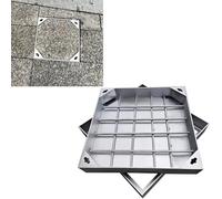 Stainless Steel Square Septic Manhole CoverF Design Reced Inspect Chamber Lid for D System (75 x 75 cm) Invisible RustResistant