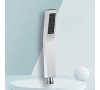 Stainless Steel Square Shower Head Designed for Compatibility with Common Shower Systems and Everyday Personal Use (Bend-Silver)