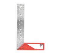 Stainless Steel Square Woodworking Ruler 45 Degree 90 Degree Multi Angle Measuring Tool with Scale for Carpentry DIY Projects 25cm 40cm Optional Durable Resistant (25CM)