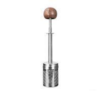 Stainless Steel Squeeze Coffee Filter Press Fine Mesh Strainer, for Loose Leaf Tea Grounds Portable Espresso Infuser for Home Travel Camping Silver 20x5x4cm
