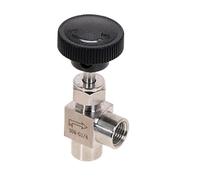 Stainless Steel SS304 Needle Valve Right Angle Female Thread BSP 1/8#39; #39; 1/4#39; 1/2#39; #39 1Pcs(0.25 Inch)