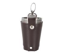 Stainless Steel Stacking Cups - 70 ml Reusable Drinking Ships, Slim Travel Set, Anti Break Metal Coffee Cups with Sleeves, Portable Picnic Glasses for Outdoor Camping Events