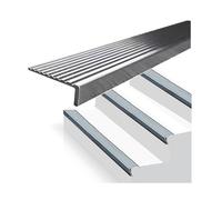 Stainless Steel Stair Edge Protector Non-Slip Nosing for Various Flooring Types, Easy Installation