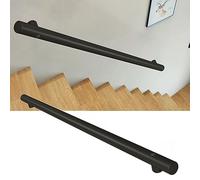 Stainless Steel Stair Handrail Safety Grab Bar for Indoor/Outdoor Wall Mounted Banister Kit Matte Black Finish 2.6ft (80cm) Durable & Stylish Staircase Railing