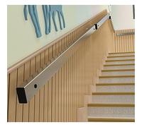 Stainless Steel Stair il Kit, Rectangular Wall-Mounted Grab Bar for Indoor/Outdoor Stairs, Easy Install Safety Hand Rail (1ft-20ft, Silver)