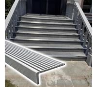Stainless Steel Stair Nose Surface-Mounted Edge Protector Strip for Indoor & Outdoor Use Anti-Slip Safety Solution & Stylish Corner Guard