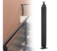 Stainless Steel Stair Railing Posts - 95cm Modern Square Glass Balusters for Indoor/Outdoor Fences, Durable Glass Railing System, Stylish Balustrade Solution