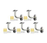 Stainless Steel Staircase Handrail Bracket Designed for Reliability and Safety, Includes All Necessary Mounting Screws (B)