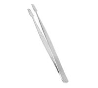 Stainless Steel Stamp Tweezer for Stamp Collectors and Jewelry Makers | Gentle Grip, Non Slip Concavoconvex Handle, for Delicate Objects, Model Parts, Nail Art Desk