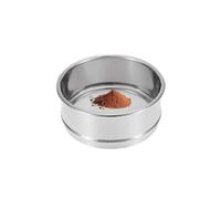 Stainless Steel Standard Lab Test Flour Sieve, 304 Stainless Steel Test Sieves Round Stackable Silver Diameter 6 cm Mesh Sizes 0.003-3 mm(Mesh 0.4 mm(400 micron))