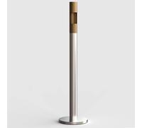 Stainless Steel Standing Ashtray, Easy-Clean Cigarette Butt Holder, No Fixed Base, Single-Sided, Indoor Outdoor Use, Home Office