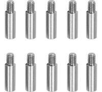 Stainless Steel Standoff Extension Posts Screws,10pcs 304 Threaded Pillar M6 *8~100mm+8mm Round Spacing Screw PCB Spacer Single Head Column(15mm)