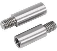 Stainless Steel Standoff Extension Posts Screws,2pcs 304 Stainless Steel Threaded Pillar M10 *20~100mm+15mm Round Spacing Screw PCB Standoff Spacer Single Head Column