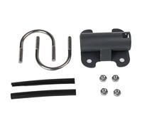 Stainless Steel Starlink V2 Mounting Ring Adapter Clamp Bracket, for 2"-3" Pipes with Galvanized Buckle & Rubber Non-Slip Pad, U-Shaped Steel Compatible