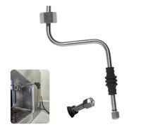 Stainless Steel Steam Wand Upgrade with One Hole Tip Nuzzle, Heat Insulating Rubber Sleeve, Coffee Steam Pipe, Fit for Rancilio Silvia V1/V2, Gaggia Classic, Delonghi Stilosa Espresso Machine