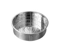 Stainless Steel Steamer 304 Stainless Steel Drain Basket Food Steamer Basket Anti-scald Pot Handle Steaming Grid Rice Pressure Cooker Cooking Tool(B-20cm)