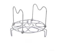 Stainless Steel Steamer Basket 7 Hole Round Steam Rack Insert with Handle for Dumplings Veg 15cm