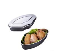 Stainless Steel Steamer Basket Fan Shaped with Dust Proof Cover Stackable Tier for Rice Vegetables Eggs 304 Food-Grade 15.5x8x4cm Multipack Options 1 to 10 Pieces(5pcs)