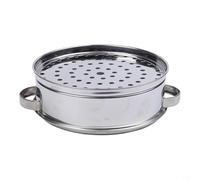 Stainless Steel Steamer Basket for Pot with Lid Compatible with Various Cookware Sizes for Healthy Steam Cooking of Vegetables Rice Seafood and Meat (16cm Steamer)