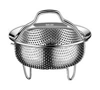 Stainless Steel Steamer Basket | Vegetable Steamer Basket | Instant Cooker With Handle | Multifunctional Pressure Cooker Accessories For Veggie Seafood Cooking