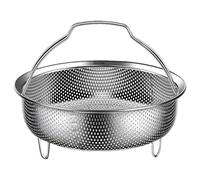 Stainless Steel Steamer - Fine Mesh Drain Basket, Vegetable Washing Insert 22cm (1 Piece) | Multifunctional Steamer Rack for Rice Cookers and Healthy Separation