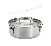Stainless Steel Steamer Insert, Non-Stick Coating, Rustproof, Steamer, Steamer with Lid - for Steaming, Sauces, Oatmeal, for Kitchen, Camping & Travel