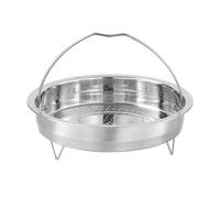 Stainless Steel Steamer Stainless Steel Food Steamer Basket Pressure Cooker Pot Basket with Handle Steaming Grid Drain Drainer Cooking Utensils(24cm)