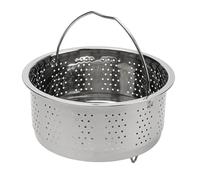 Stainless Steel Steamer Stainless Steel Steamer Basket in Stant Pot Accessories for Instant Cooker With Silicone Handle Pressure Rice(16.5cm)