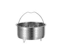 Stainless Steel Steamer Stainless Steel Steamer Basket in Stant Pot Accessories for Instant Cooker With Silicone Handle Pressure Cooker Rice Pot(17.5cm)