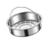 Stainless Steel Steamers Basket Rice Cooker Steaming Rack for Dim Sum and Dumplings Kitchen Tool for Cooking Lover Steaming Rack with Handle