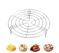 Stainless Steel Steaming Stand - Multi Purpose Pot Cooling Rack, Elevated Heat Logic, Enhances Cooking Quickly, Culinary Gear, Steamer Rack Pressure Cooker Oven Air Fryer Home Restaurant Kitchen