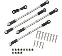 Stainless Steel Steering Tie Rod Upgrade Parts Set for Arrma 1/8 Kraton Notorious Outcast 1/7 Fireteam Big Rock