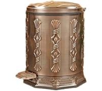 Stainless Steel Step Trash Can 6L - Silent Lid Pedal Garbage Bin with Plastic Inner Bucket for Kitchen & Bathroom - Stylish Blue Waste Bin