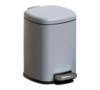 Stainless Steel Step Trash Can Round Metal Waste Bin with Removable Inner Bucket & Handle Perfect for Kitchen Living Room Bedroom and Bathroom Use.