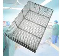 Stainless Steel Sterilization Baskets for Medical and Dental Instruments, High Temperature and Pressure Sterilization Tray