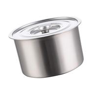 Stainless Steel Stock Pot, Pasta Pot Stock Pot with Lid Soup Pasta Pot Multifunctional for Home Kitchen Restaurant Dishwasher Safe (14cm)