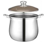 Stainless Steel Stock Pot Stainless Steel Stockpot Seafood Boil Pot - Large Deep Soup Pot Stew Pot with Steamer Basket Lid Canning Pasta Pot for Stewing A Whole Chicken, Porridge, Buns
