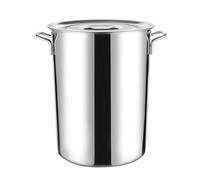 Stainless Steel Stockpot with Lid, Large Cooking Pot for Kitchen, Double Handle Soup Pot for Professional and Home Use
