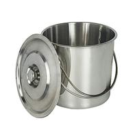 Stainless Steel Stockpot with Lid Thickened 304 Stainless Steel Stock Pot with Thickened Bottom Soup Pot Cooking Pot with 2 Handle Stainless Steel Cooker Kitchen Bucket (20L)