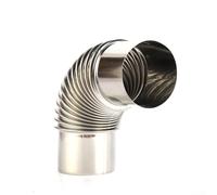 Stainless Steel Stove Pipe Elbow Chimney 90 Degree Flue Stove Pipe Extension Outdoor Camping Wood Stoves Pipe Kits 60/70/80mm (60mm)