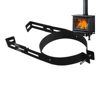 Stainless Steel Stove Pipe Support Bracket | Extended Reinforcement for Roof Pipe, for Home Kitchen Wardrobe Wall Ceiling Beam Indoor and Outdoor