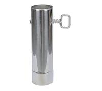 Stainless Steel Stove Pipe with Damper, Thickened Straight Chimney Flue Extension Tube for Hot Tent Camping Stove Wood Burner Winter Heater Fireplace (6 * 22cm)
