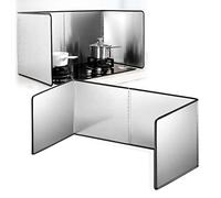 Stainless Steel Stove Splatter Guard - Nonstick Grease Shield & Cooking Splash Screen for Kitchen Backsplash Protection - Oil Barrier for Gas Range & Stove Top