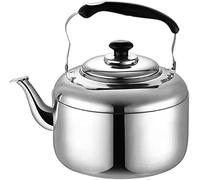 Stainless Steel Stove Top Kettle - Rust-Resistant Tea Coffee Maker - Tea Maker Kettle - Camping Coffee Maker Hot Water Boiler - Available in Different Sizes (1L, 1.5L, 2L, 3L, 4L and 5L) (1.5 Liter)