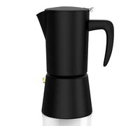 Stainless Steel Stovetop Espresso Maker- Luxurious Italian Moka Pot for Camping or Home Use - Stove Top Coffee Maker Makes 6 Cups of Full - Black Coffee Maker, 300ml
